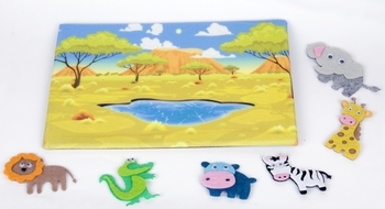 Розвиваюча гра з фетру Умняшка Дикі тварини (ПФ-001) - Pampik - 4