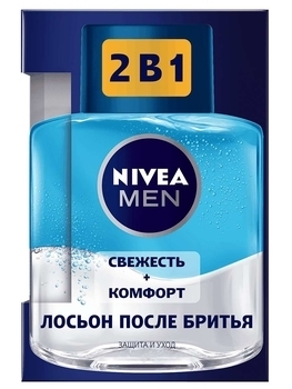Лосьон после бритья Nivea Men Защита и уход 2 в 1 Свежесть + комфорт, 100 мл - Pampik - 2