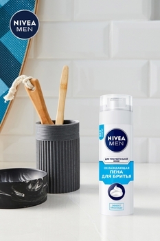 Охолоджувальна піна для гоління Nivea Men для чутливої ​​шкіри, 200 мл - Pampik - 2