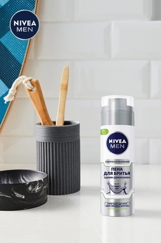 Піна для гоління Nivea Men Одним рухом, 200 мл - Pampik - 2
