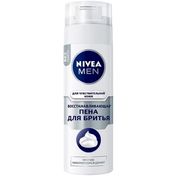 Відновлювальний піна для гоління Nivea Men для чутливої ​​шкіри, 200 мл - Pampik