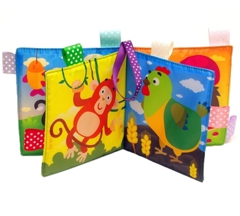 Мягкая книжка-игрушка Книжковий хмарочос Хто що їсть - Pampik - 2