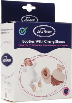 Пінетки з вишневими кісточками Sevi bebe від газиків, №2, 11 см (686) - Pampik - 2