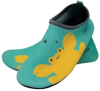 Захисні капці для купання з неопрена bbluv™ Shoöz, р.L, бірюзовий з жовтим (B0168-AQ-L) - Pampik