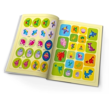 Школа креативного дозвілля. Динозаврики. 40 наліпок (F00029290) - Pampik - 4