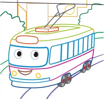 Чарівні розмальовки із секретними візерунками. Міський транспорт (F00027823) - Pampik - 2