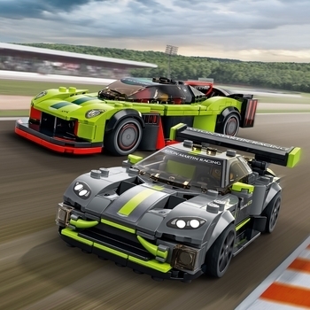 Конструктор LEGO Speed Champions Aston Martin Valkyrie AMR Pro та Vantage GT3 (76910) - Pampik - 7