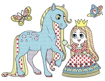 Чарівні водяні розмальовки. Принцеси (F00024245) - Pampik - 2