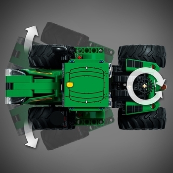 Конструктор LEGO Technic Трактор John Deere 9620R 4WD, 390 деталей (42136) - Pampik - 6