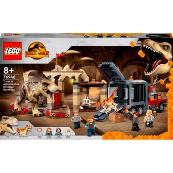 Конструктор LEGO Jurassic World Втеча тиранозавра і атроцираптора (76948) - Pampik