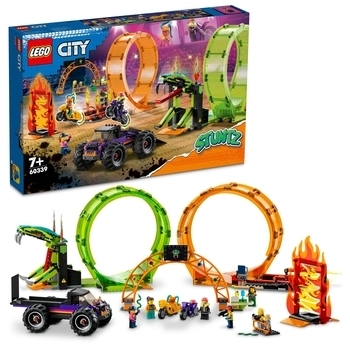 Конструктор LEGO City Stuntz Подвійна петля каскадерської арени (60339) - Pampik - 2