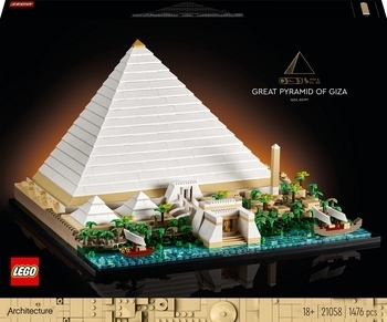 Конструктор LEGO Architecture Піраміда Хеопса, 1476 деталей (21058) - Pampik