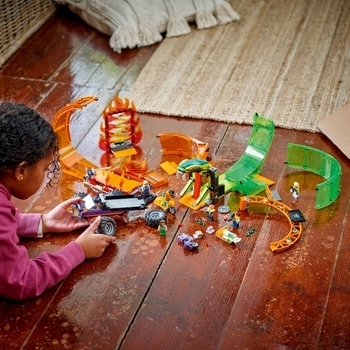 Конструктор LEGO City Stuntz Подвійна петля каскадерської арени (60339) - Pampik - 9