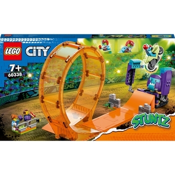 Конструктор LEGO City Stuntz Каскадерська петля Удар Шимпанзе (60338) - Pampik