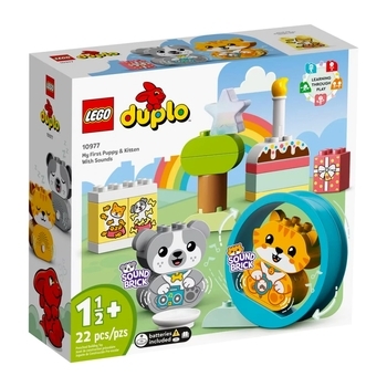 Конструктор LEGO DUPLO My First Моє перше цуценя та кошеня зі звуками (10977) - Pampik
