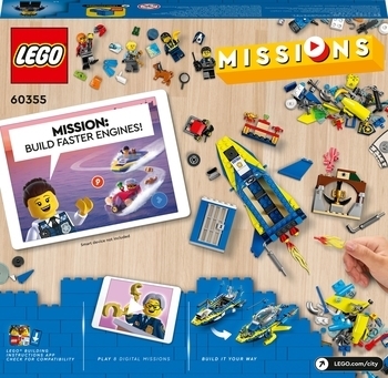 Конструктор LEGO City Missions Детективні місії водної поліції (60355) - Pampik - 3