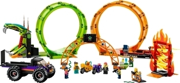 Конструктор LEGO City Stuntz Подвійна петля каскадерської арени (60339) - Pampik - 4