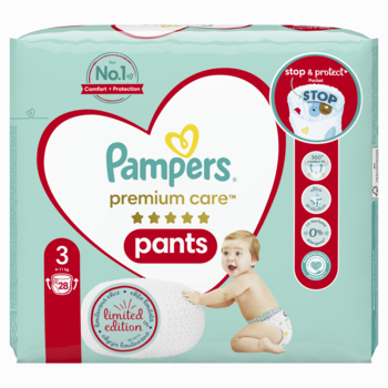 Підгузки-трусики Pampers Premium Care Pants 3 (6-11 кг), 28 шт. - Pampik - 2