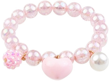 Браслет Great Pretenders Pink Heart Bobble (84083) - Pampik