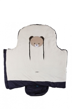 Зимний конверт Nuvita 9605 Cuccioli Junior Медвежонок, темно-синий с бежевым (NV9605CUCCIOLOJRBLUE) - Pampik - 5