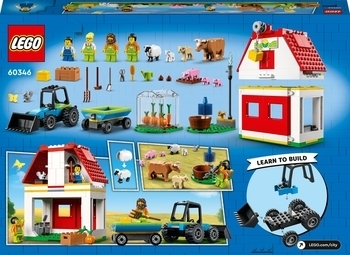 Конструктор LEGO City Farm Тварини на фермі та у хліві (60346) - Pampik - 4
