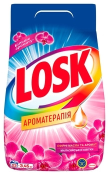 Стиральный порошок Losk Ароматерапия. Малазийский цветок, 3.45 кг (9000101546569) - Pampik