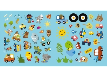 Книга Розмальовки, аплікації, завдання. Пікнік. Грайся та відпочивай. 40 наліпок - Pampik - 4