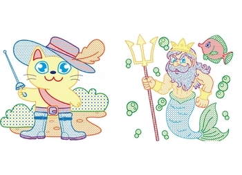 Водяні розмальовки з кольоровим контуром. Улюблені герої - Pampik - 2