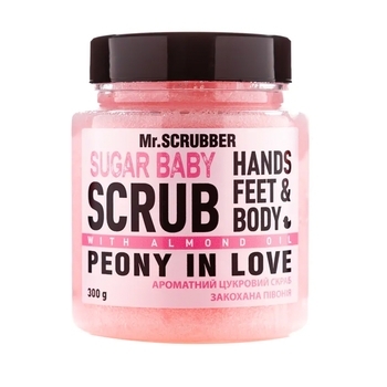 Сахарный скраб для тела Mr.Scrubber Sugar Baby Peony in Love, 300 г - Pampik