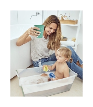 Ванночка складана Stokke Flexi Bath XL (зелена) + адаптер у подарунок (535904акц.) - Pampik - 7