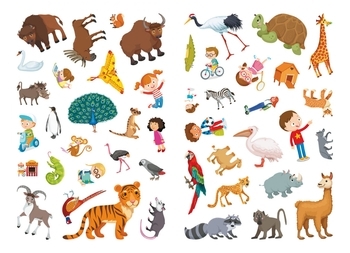 Перший віммельбух. Зоопарк, з наліпками (F00028609) - Pampik - 4