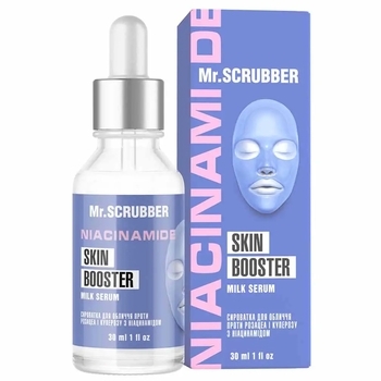 Сироватка для обличчя проти розацеа та куперозу з ніацинамідом Mr.Scrubber Milk Serum, 30 мл - Pampik