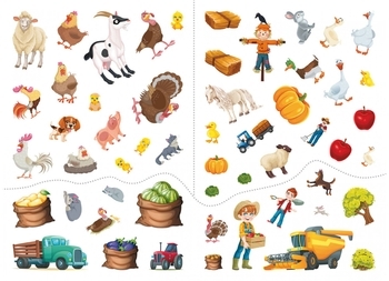 Перший вімельбух. Ферма, з наліпками (F00028605) - Pampik - 4