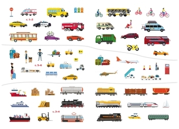 Перший вімельбух. Транспорт, з наліпками (F00028615) - Pampik - 4