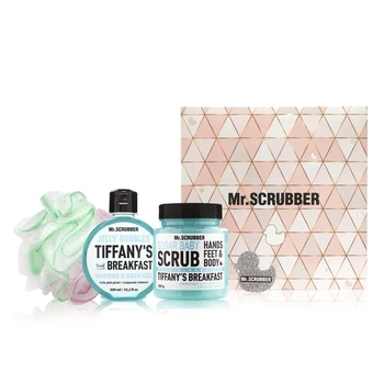 Набір Mr.Scrubber Tiffany's Breakfast (300 мл+300 г+1 шт.) - Pampik