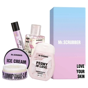 Подарочный набор Mr.Scrubber Sweet Ice Cream (50 мл+50 мл+30 мл+5 г+1 шт.) - Pampik
