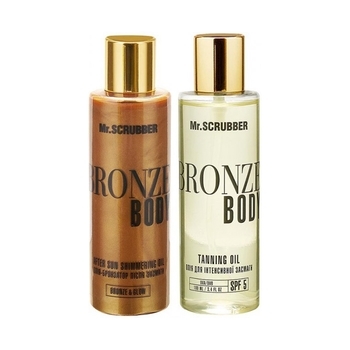 Набор для интенсивного загара Mr.Scrubber Sun Shine (100 мл+100 мл) (4820200332734) - Pampik