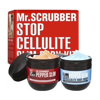 Набір для антицелюлітного обгортання Mr.Scrubber Hot & Cold (250 г+250 г) (4820200331201) - Pampik
