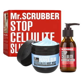 Антицеллюлитный набор Mr.Scrubber Холодное обертывание + Массажное масло (250 г+150 мл) (4820200331164) - Pampik