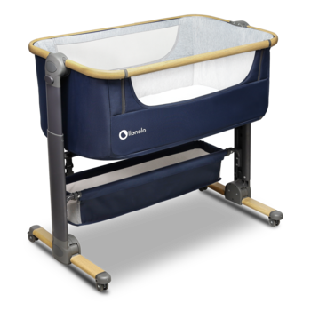 Ліжечко приставне Lionelo Timon Blue Navy, синій - Pampik - 11