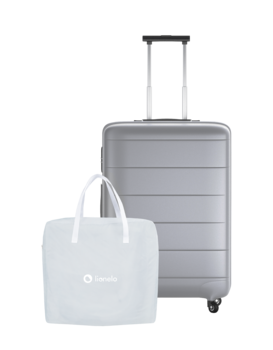 Кроватка приставная Lionelo Malin Grey Concrete, серый - Pampik - 10