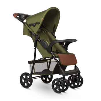 Прогулянковий візок Lionelo Emma Plus Forest Green, зелений - Pampik - 2