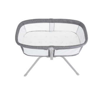 Кроватка приставная Lionelo Malin Grey Concrete, серый - Pampik - 2