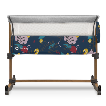 Ліжечко приставне Lionelo Leonie Blue Navy, синій - Pampik - 4