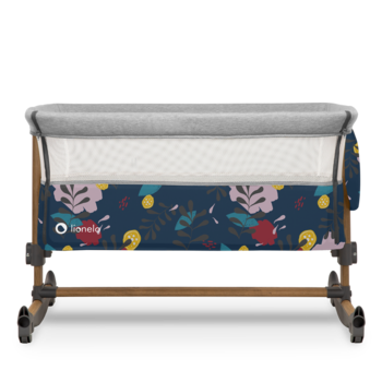 Ліжечко приставне Lionelo Leonie Blue Navy, синій - Pampik - 10
