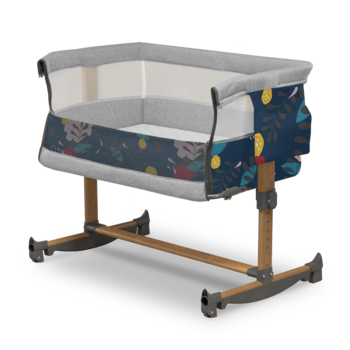 Ліжечко приставне Lionelo Leonie Blue Navy, синій - Pampik - 2