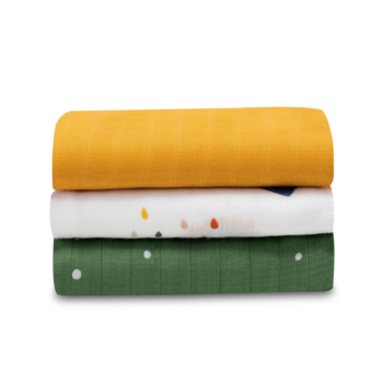 Пелюшка Lionelo Dino Bamboo Box Multicolor, різнокольоровий, 3 шт. - Pampik - 3