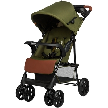 Прогулянковий візок Lionelo Emma Plus Forest Green, зелений - Pampik