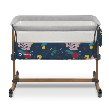 Ліжечко приставне Lionelo Leonie Blue Navy, синій - Pampik - 3