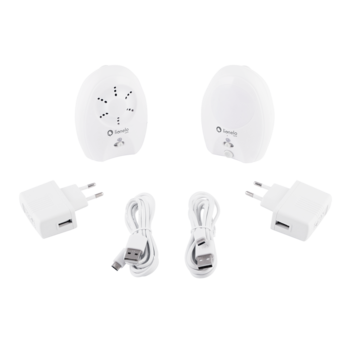 Радіоняня Lionelo BabyLine 2.1, білий - Pampik - 7